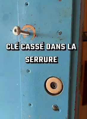 Extraction de clé cassée dans la serrure par serrurier à Le Mans